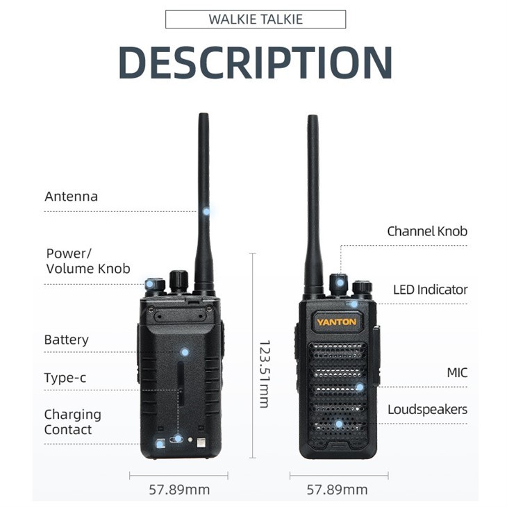 5 Watt Professional Walkie Talkie Range